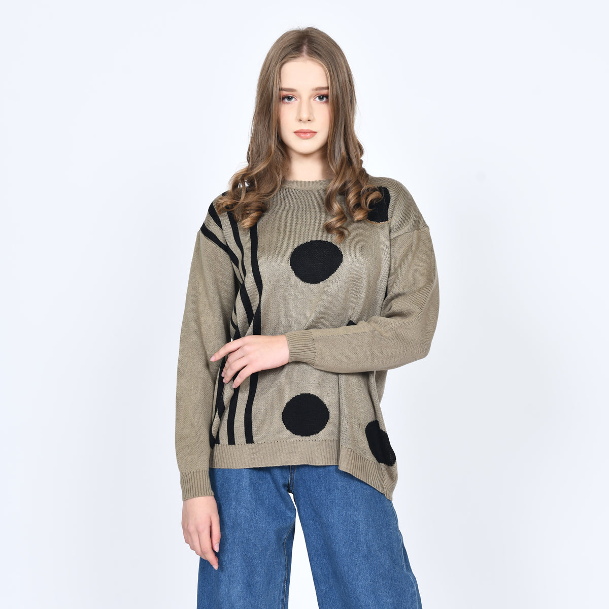 Line Polka Premium Knit Wear